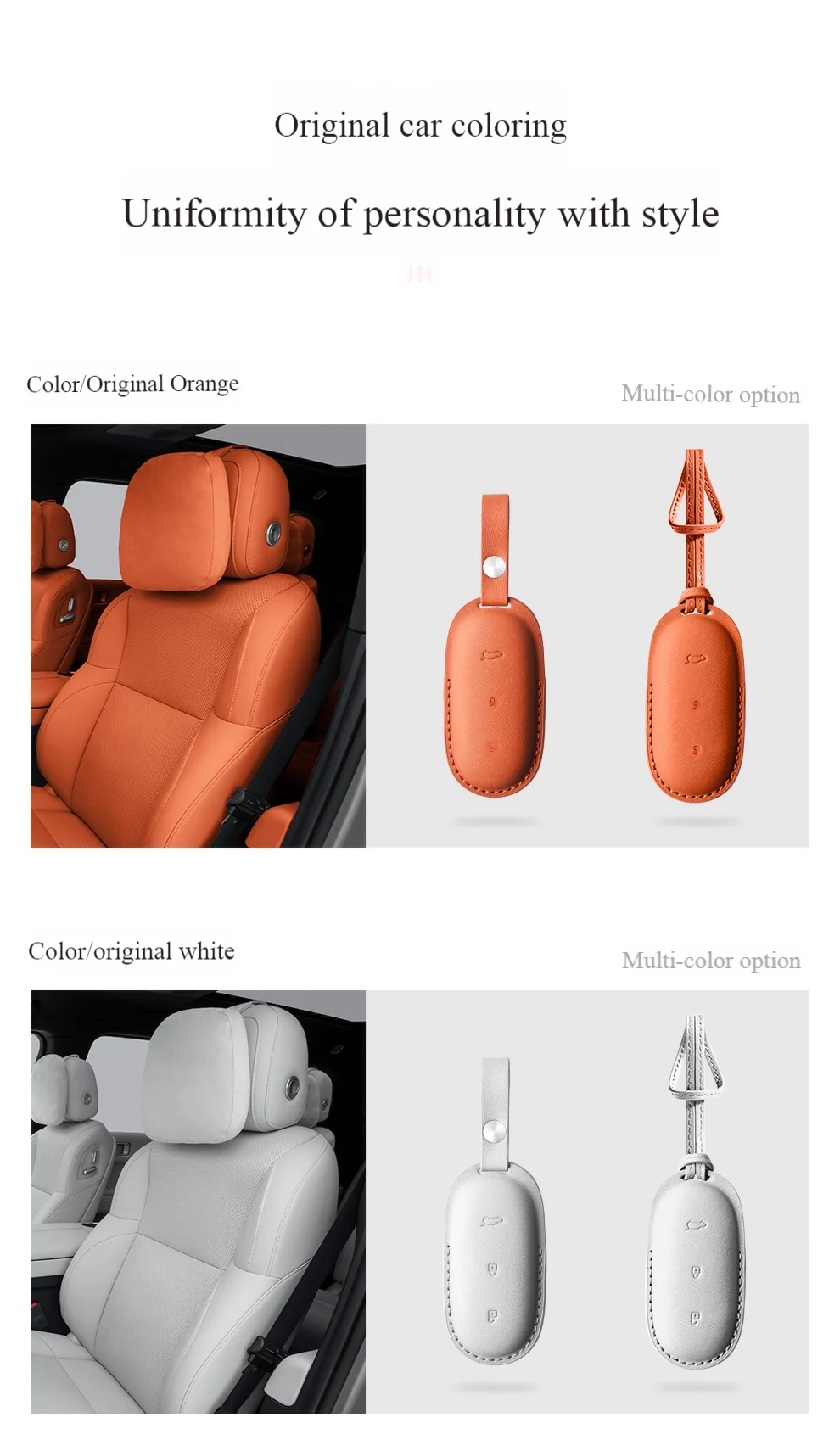 Leather Car Key Case for 2022 2023 2024 Li Lixiang L9 L8 L7 Leading Ideal Smart Key Case Protection Cover Accessories