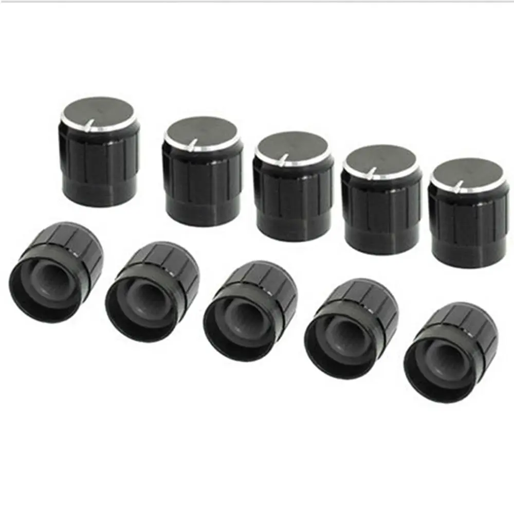 

Practical Knurled Shaft Black Rotary Switch For Potentiometer Knob Volume Control Rotary Knob