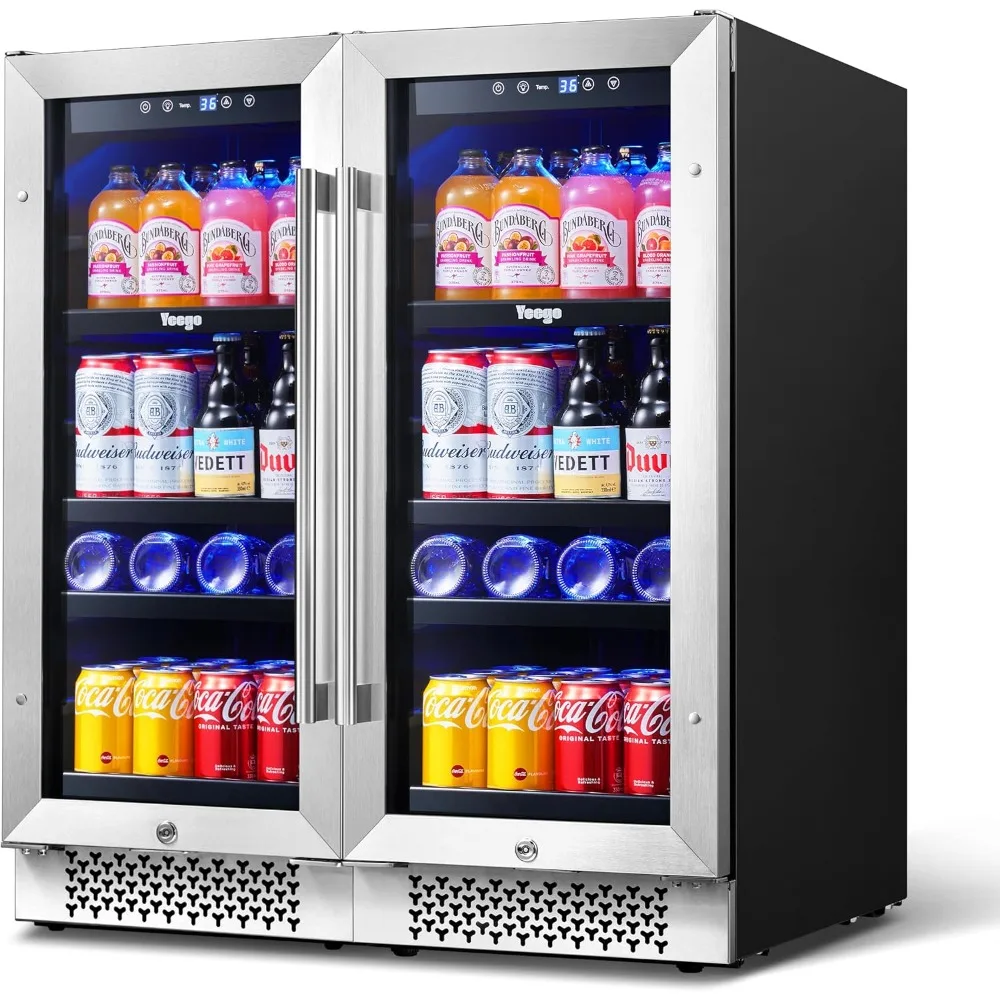 30 inch Beverage Refrigerator, Two 15