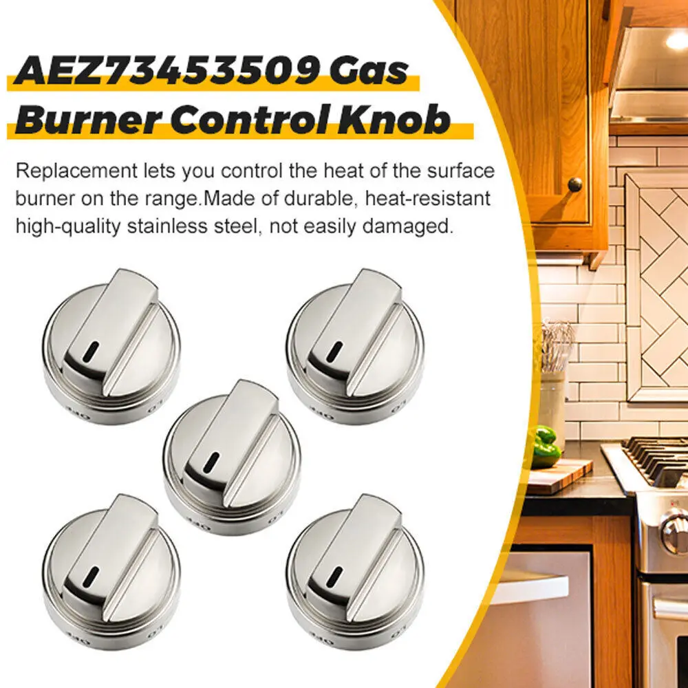 New Genuine OEM For LG Oven Range Burner Knob AEZ73453509 5 PACK