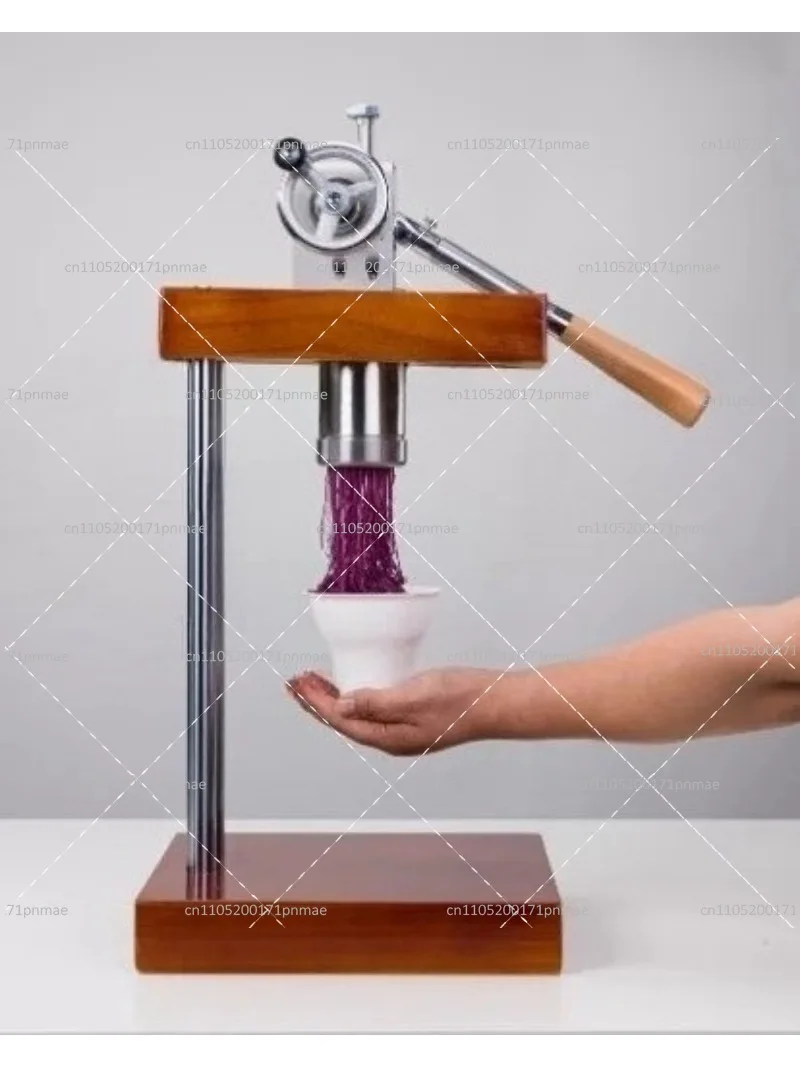 Manual Chestnut Press Machine for Ice Cream Dessert Making