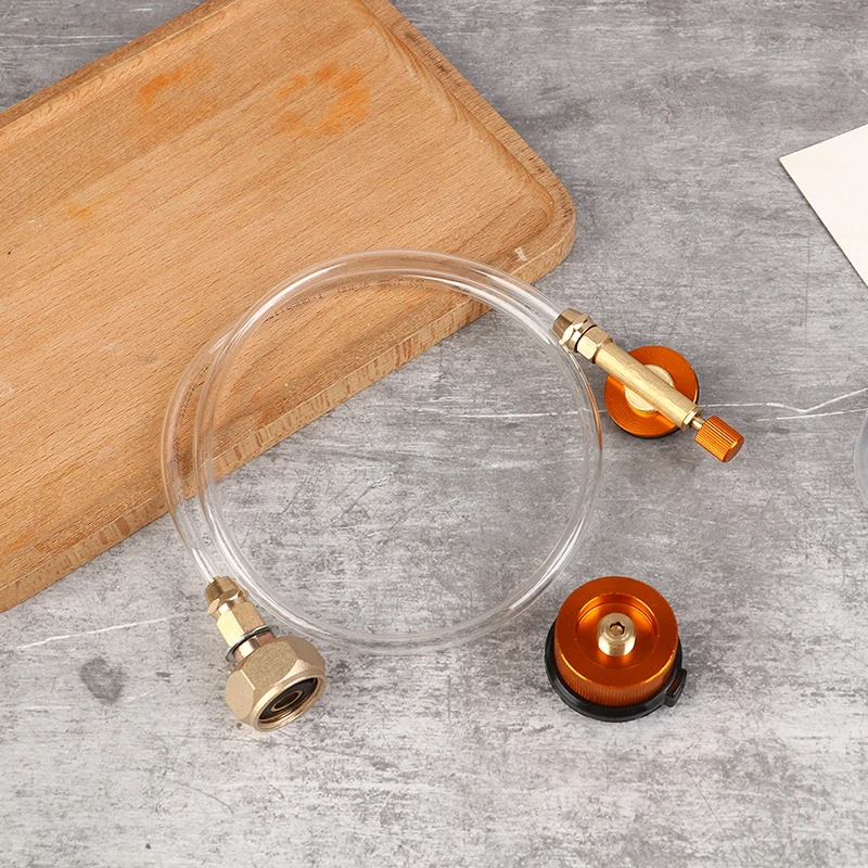 1 להגדיר חיצוני קמפינג גז טנק להגדיר תנור מילוי propane מתאם טנק קופלר מתאם גז אבזרי טעינה