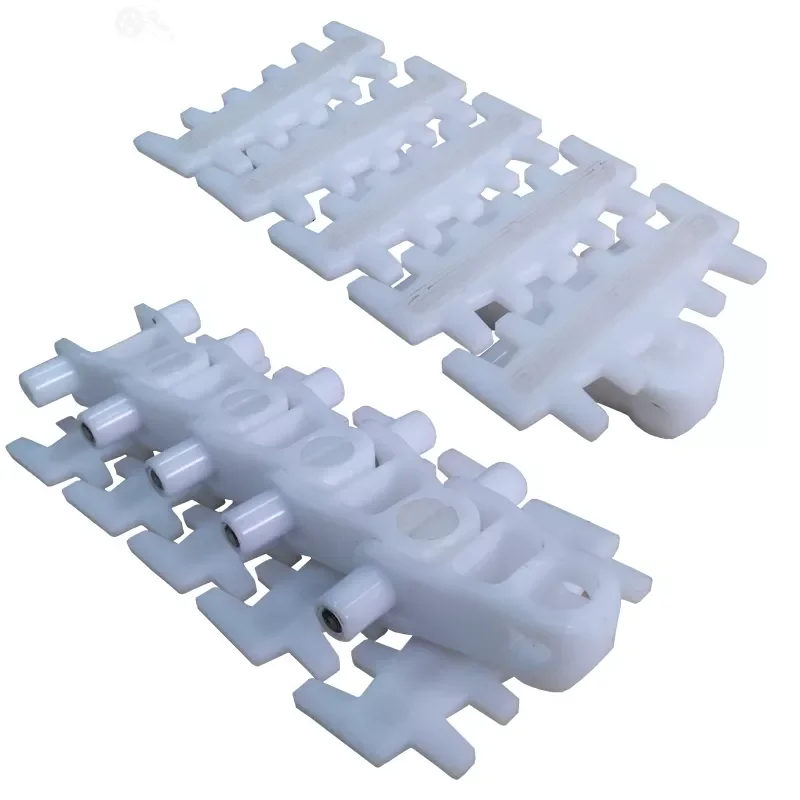 Modular Chain Conveyor Belt Plastic Leaf Chain for Restaurant Industries Straight Type Chain Conveyor