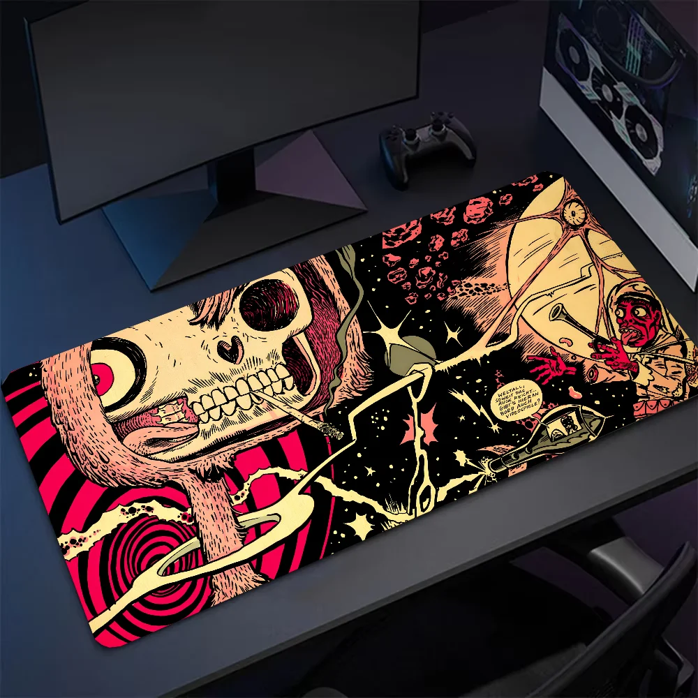 

SKELETON ASTRONAUT Mousepad Large Computer Gaming Accessories MousePads Desk Mats Anti-slip Laptop Soft Mouse Pad