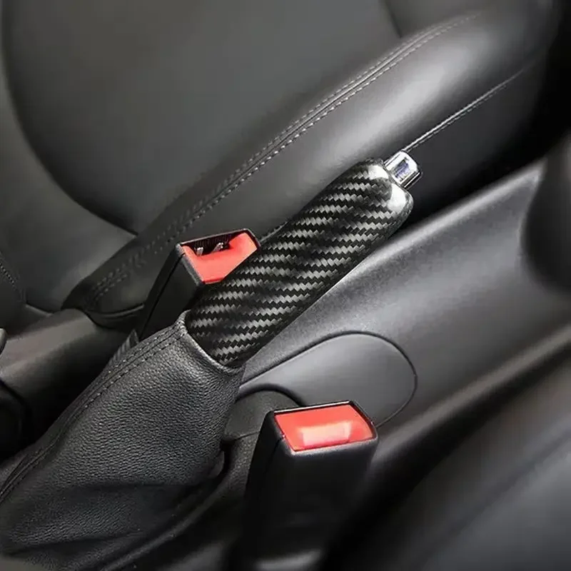 

Для MINI Cooper R55 Clubman R56 R57 R58 R59 R50 R53 Аксессуары из настоящего сухого углеродного волокна Крышка ручки ручного тормоза Аксессуары для ручного тормоза