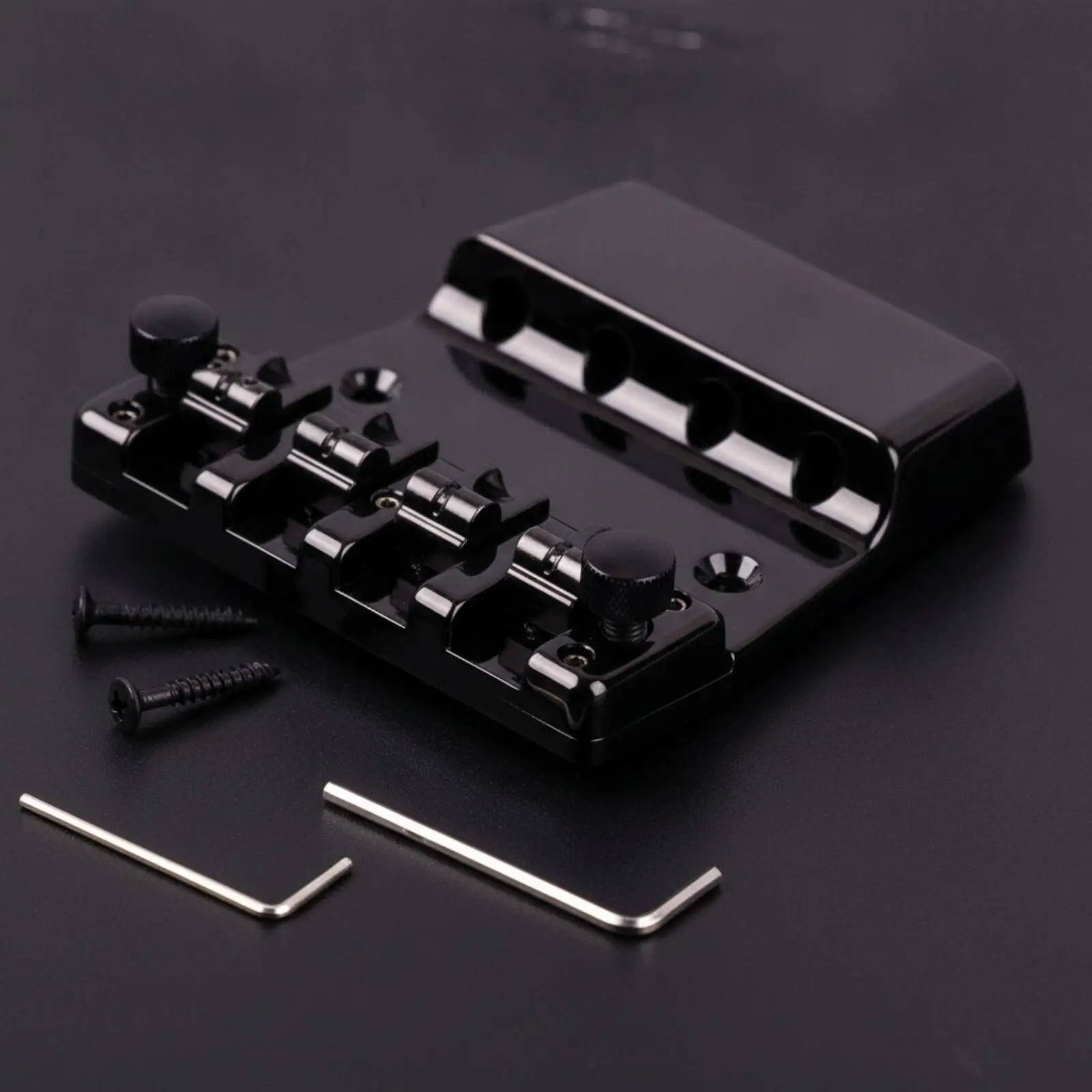 metal-bass-guitar-bridge-component-4-string-bridge-with-intonation-screws-for-reliable-string-anchoring-and-tuning-stability