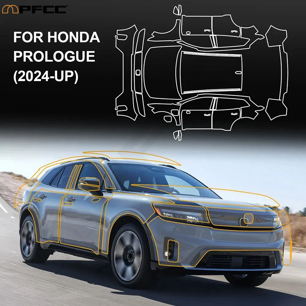 

Для Honda Prologue 2024 2025 Полный автомобильный прозрачный бюстгальтер PPF Защитная пленка для краски 9 мил ТПУ Прозрачная пленка против царапин для автомобиля