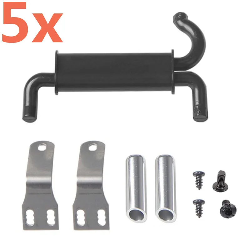 5Sets Throat Exhaust Vent Tail Pipes For 1/10 RC Rock Crawler Car RC4WD Trx4 Axial Scx10