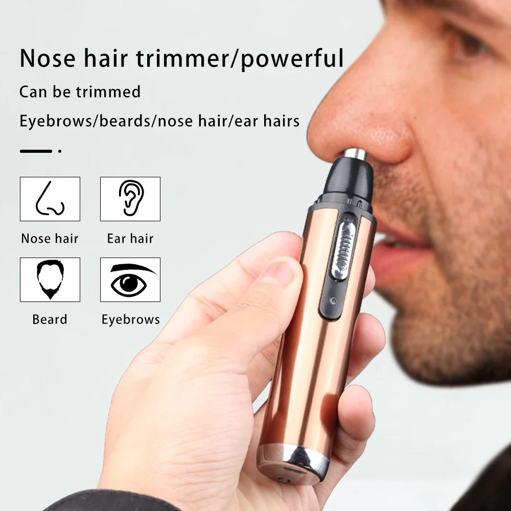 

Ear Nose Hair Trimmer Clipper Electric Shaving Safety Face Care Nose Beard Cleaning Machine for Men Women Hair Removal Painless