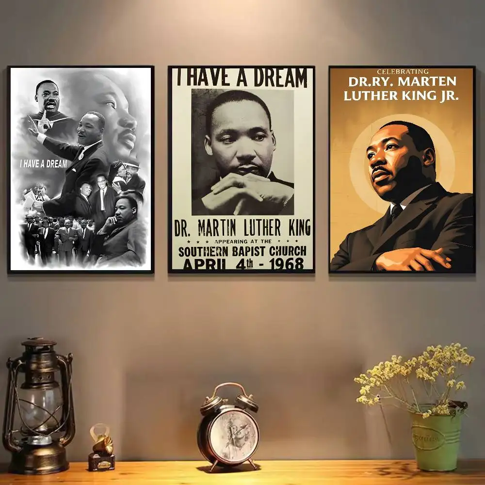 ملصق Dream M-Martin Luther King-MT Legend Person ملصق فني مع مطبوعات هدية تزيين غرفة النوم وغرفة المعيشة #3