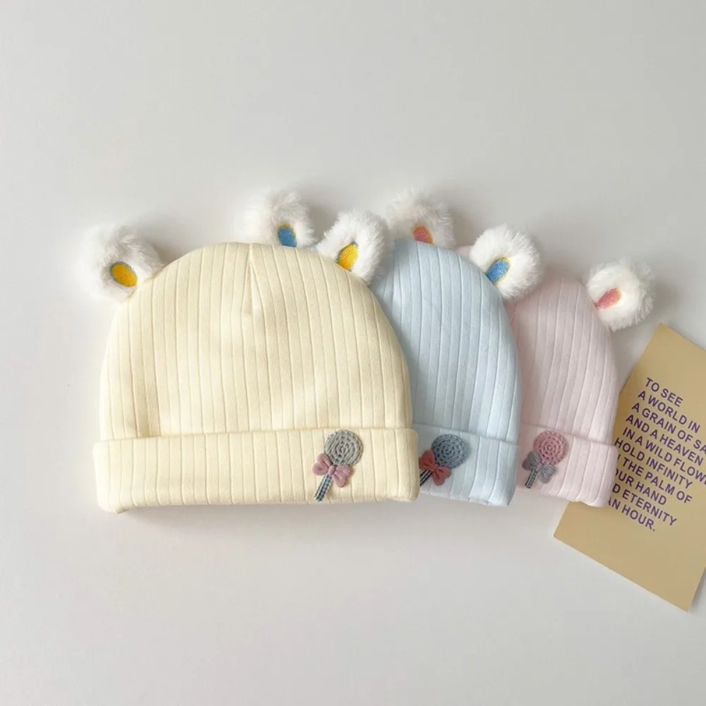 

Fashion Cute Newborn Fetal Hats Solid Color Soft Beanies Caps Infant Bonnets Newborn