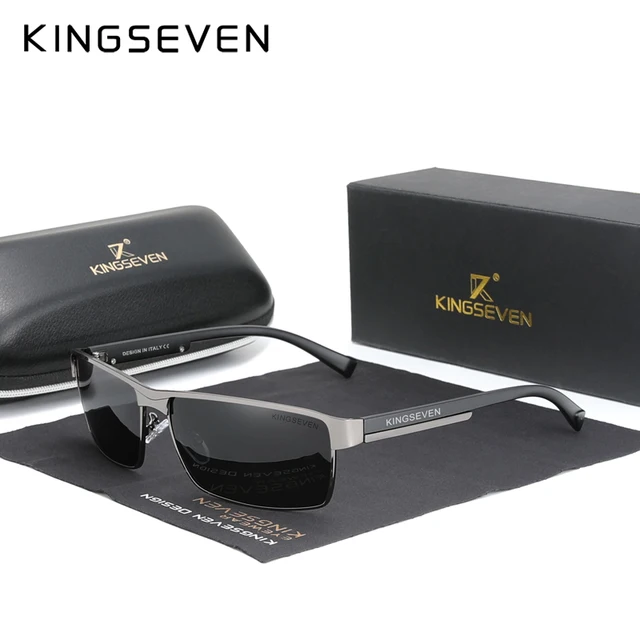 Kingseven novos óculos de sol fotocromáticos homens camaleão polarizado piloto óculos de sol condução quadrado óculos de sol masculino