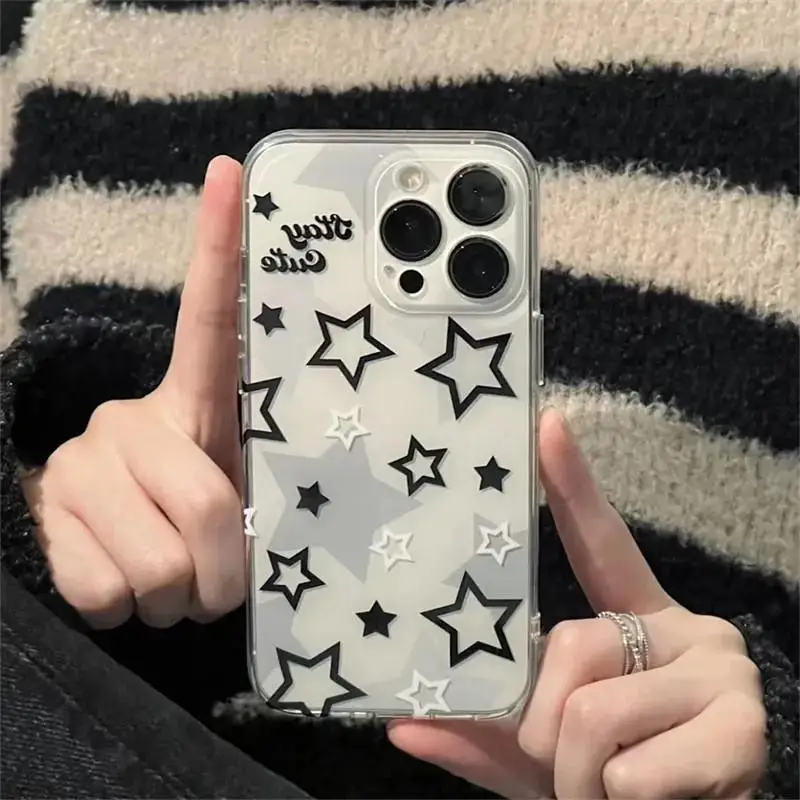 Case For Xiaomi Redmi Note 12 4G 11 10 9 8 Pro 9S 12S 11S Redmi 12 12C 13C A1 A2 Plus 9A 9C 10C 9T shell  Korean Cute Y2k Star