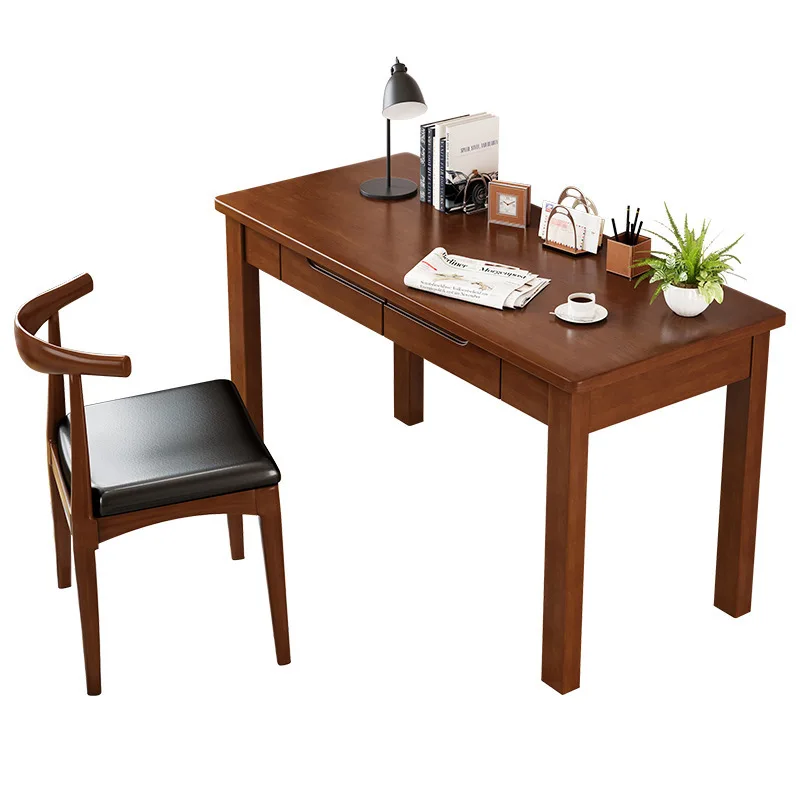 

Computer desktop household solid wood writing desk training table study study bedroom simple table