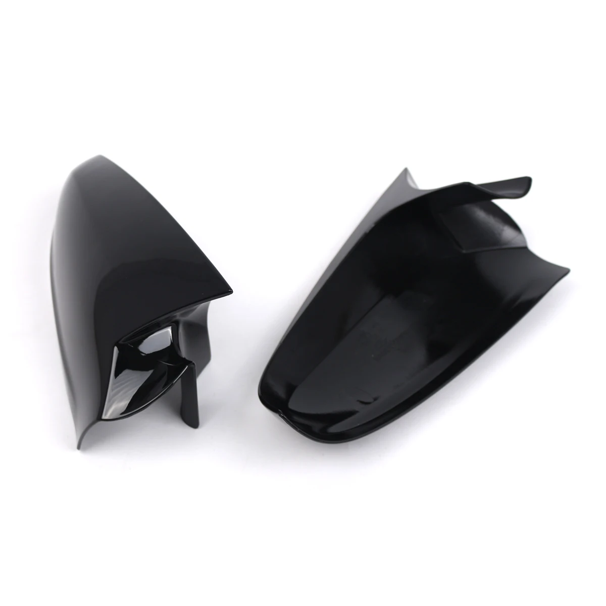 Cubierta de espejo retrovisor lateral para coche, tapas negras brillantes para puerta Vauxhall Opel Astra H MK5, 2004, 2005, 2006, 2007, 2008, 2009,