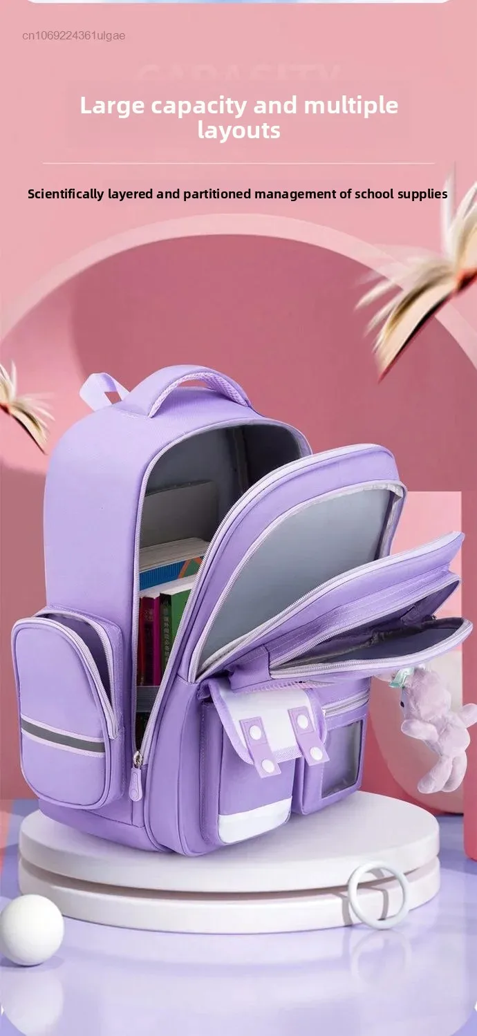 حقائب سانريو كورومي اللطيفة Y2k للفتيات حقيبة مدرسية عصرية للتلاميذ حقائب ظهر فاخرة خفيفة الوزن للأطفال بسعة كبيرة وحقيبة كتف