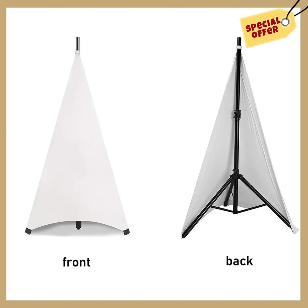 安定したパフォーマンス - ユニバーサル Dj ライトスピーカースタンドカバー両面三脚スタンドスカートスクリムカバー伸縮性素材