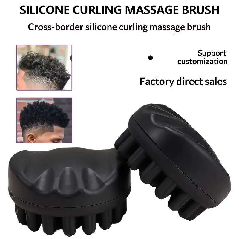 1 Stück Professioneller Haarstyling-Schwamm aus Gummi, Waschbar, für Afro-Locken, Haarwellen, Dreadlocks, Gabelkamm, Kantenbürste, Werkzeuge für den Salon – Detail 2