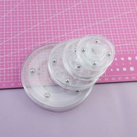 Round Base 360-Degree Acrylic Turntable Round Transparent Rotating Display Stand Plastic Clear 360-Degree Rotary Table Furniture