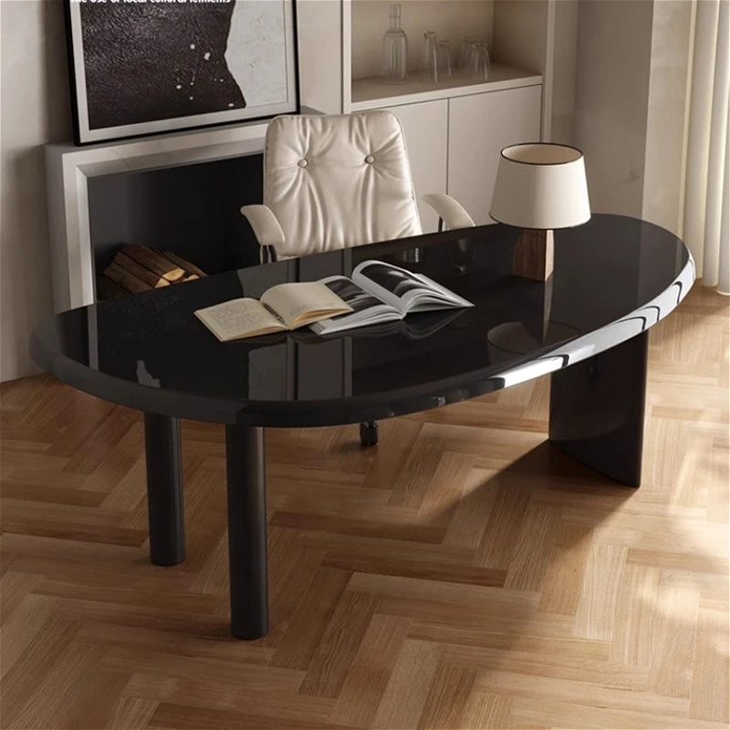 

Italian Minimalist Solid Wood Coffee Tables Modern Simple Designer Irregular-Shaped High-End Computer Desk Home Furniture FYCT