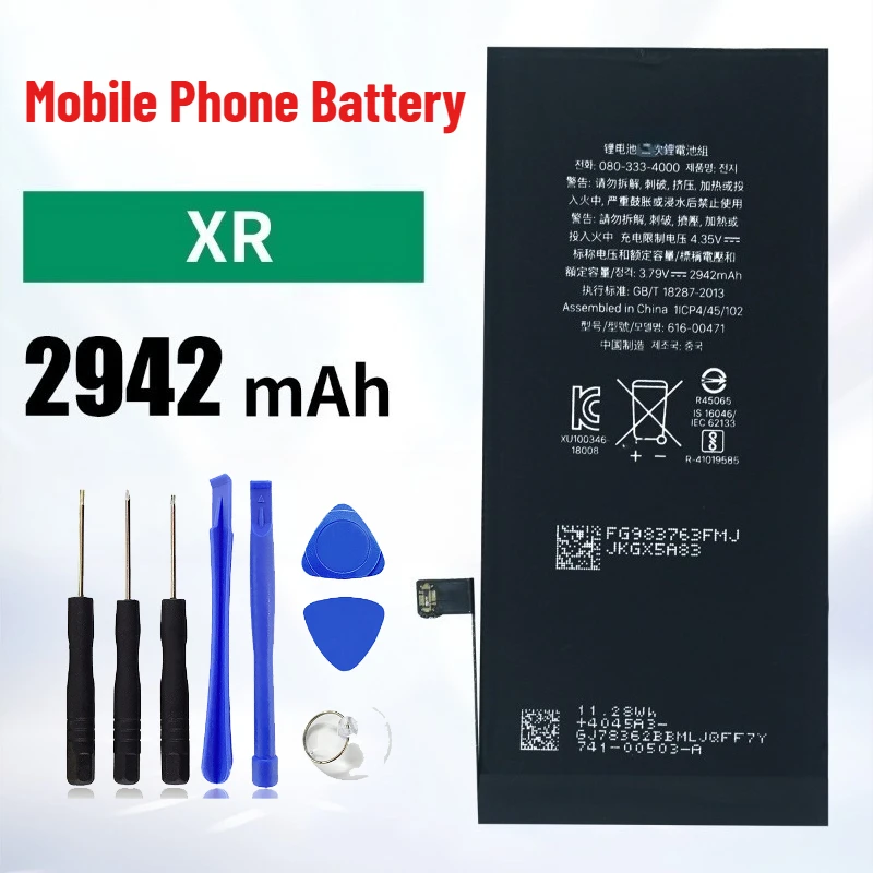 

For IPhone XR 2942mAh High Capacity Mobile Phone Battery