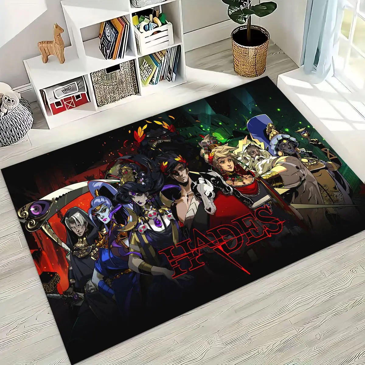 

3D Classics Game Hades Cartoon Gamer Rug for Bedroom Living Room Sofa Home Doormat Decor, Large Kid Play Non-slip Floor Mat Gift