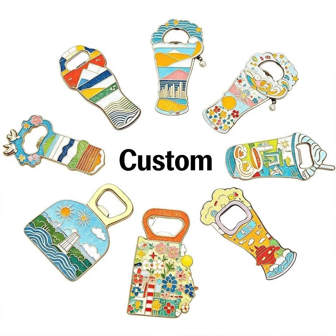 Custom 3D Fridge Magnet Cheap Alloy Promotional Casting Fridge Magnet Bottle Opener Metal OEM