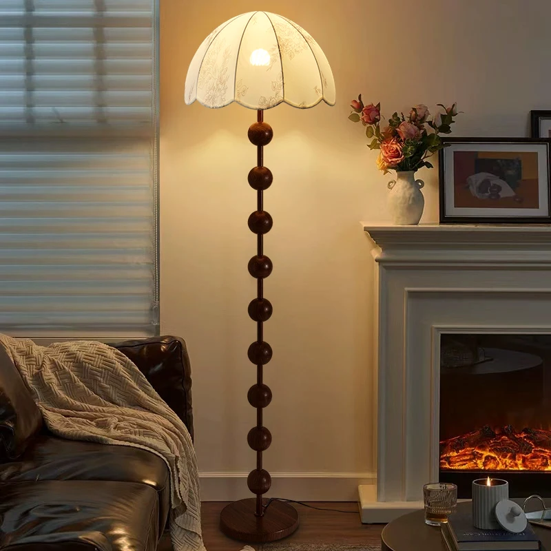 مصباح أرضي فرنسي لغرفة المعيشة، مصباح ديكور لغرفة النوم الصينية الجديدة