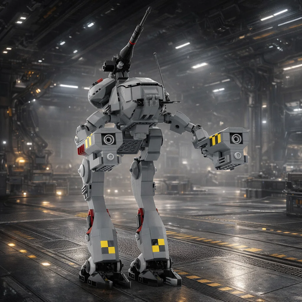 

Конструктор MOC: Робот-меха из мелких деталей, военный мех, DIY-набор для сборки, игрушка-подарок для детей и взрослых, модель для демонстрации