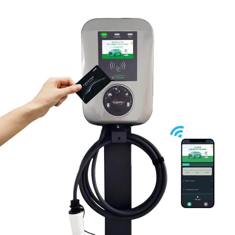 New Style 7kw 11kw 22kw Smart Wall-mounted Car Charger AC Home Use Electric Vehicle Charging Station Type 2 Ev Charger