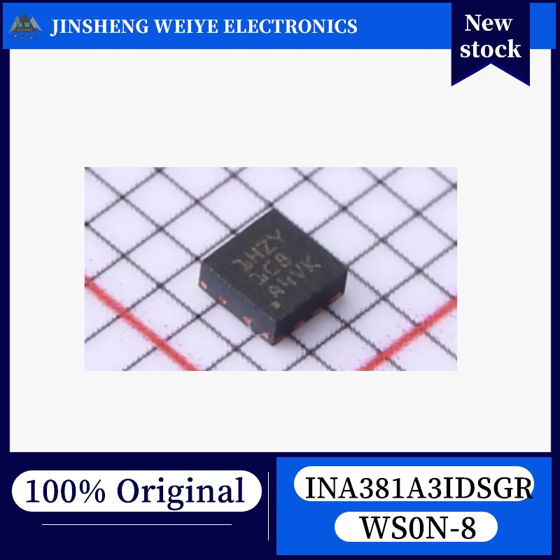 (10/100 units) INA381A3I INA381A3IDSGR 1HZY WSON-8 Current Shunt Monitor, 100% New, Original Stock, Chipset