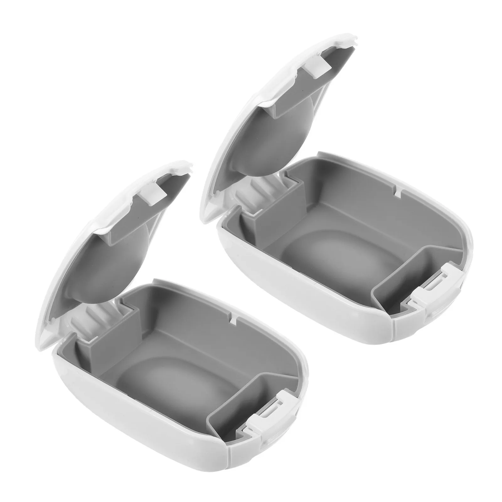 2Pcs Waterproof Hearing Aid Case Mini Shockproof Protective Carrying Case Cushioned Pocket Size Organizer for Hearing Aids view 4