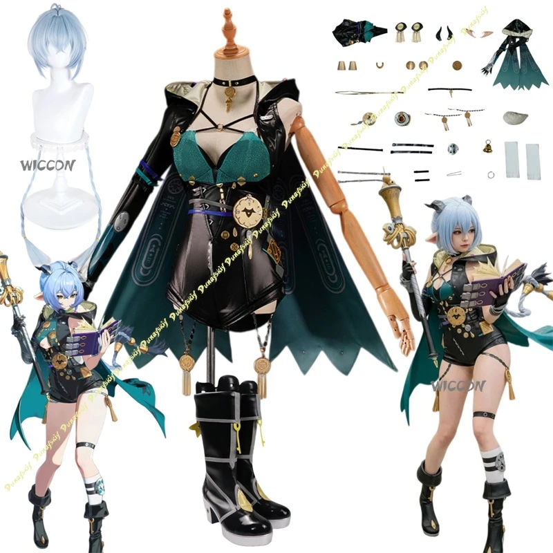 

Zenless Zone Zero Costume Lucia Elowen Cosplay Costume Complete Set With Clothes,Wigs,Shoes High Quality Play Role Clothes