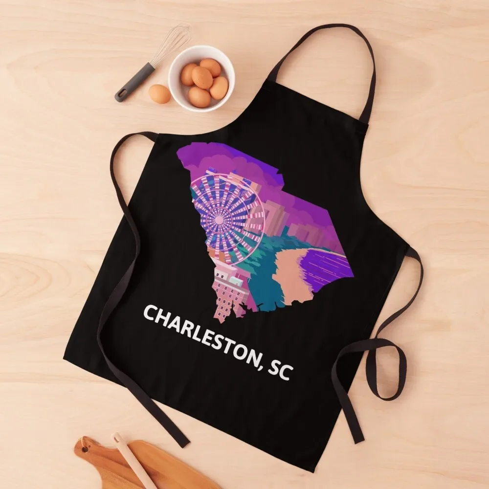 Charleston, SC Apron For Girl professional hairdressing Kitchen Things Waterproof Kitchen For Women Apron