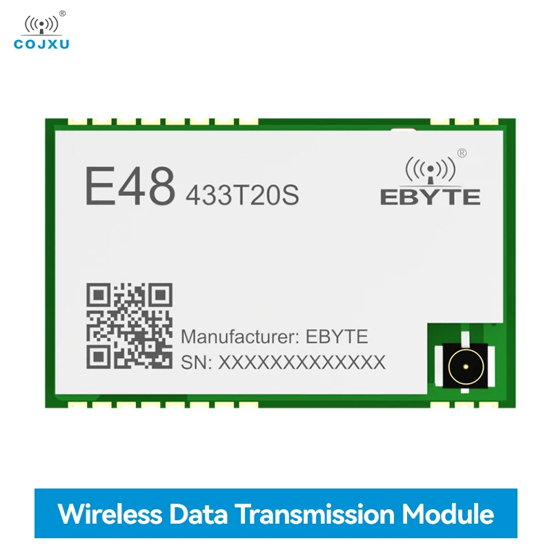 

Wireless Module 433MHz 20dBm Frequency-Hopping COJXU E48-433T20S SoC 3.5KM SMD Retransmission RSSI Low Power Consumption