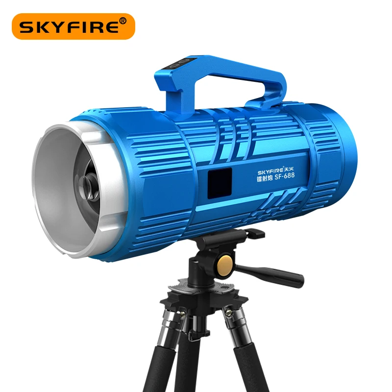 SKYFIRE Night Fishing Light Laser Super Bright 45000mAh High Power Wild Fishing Strong Light Blue Yellow Purple Light SF-688