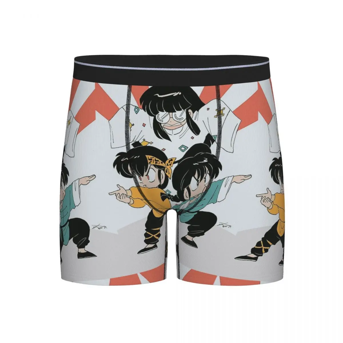 

Long Boxer Underpants Shorts Ranma 1/2 Saotome Pig Girls P Chan Panties Male Breathable Underwear for Homme Man Boyfriend Gift