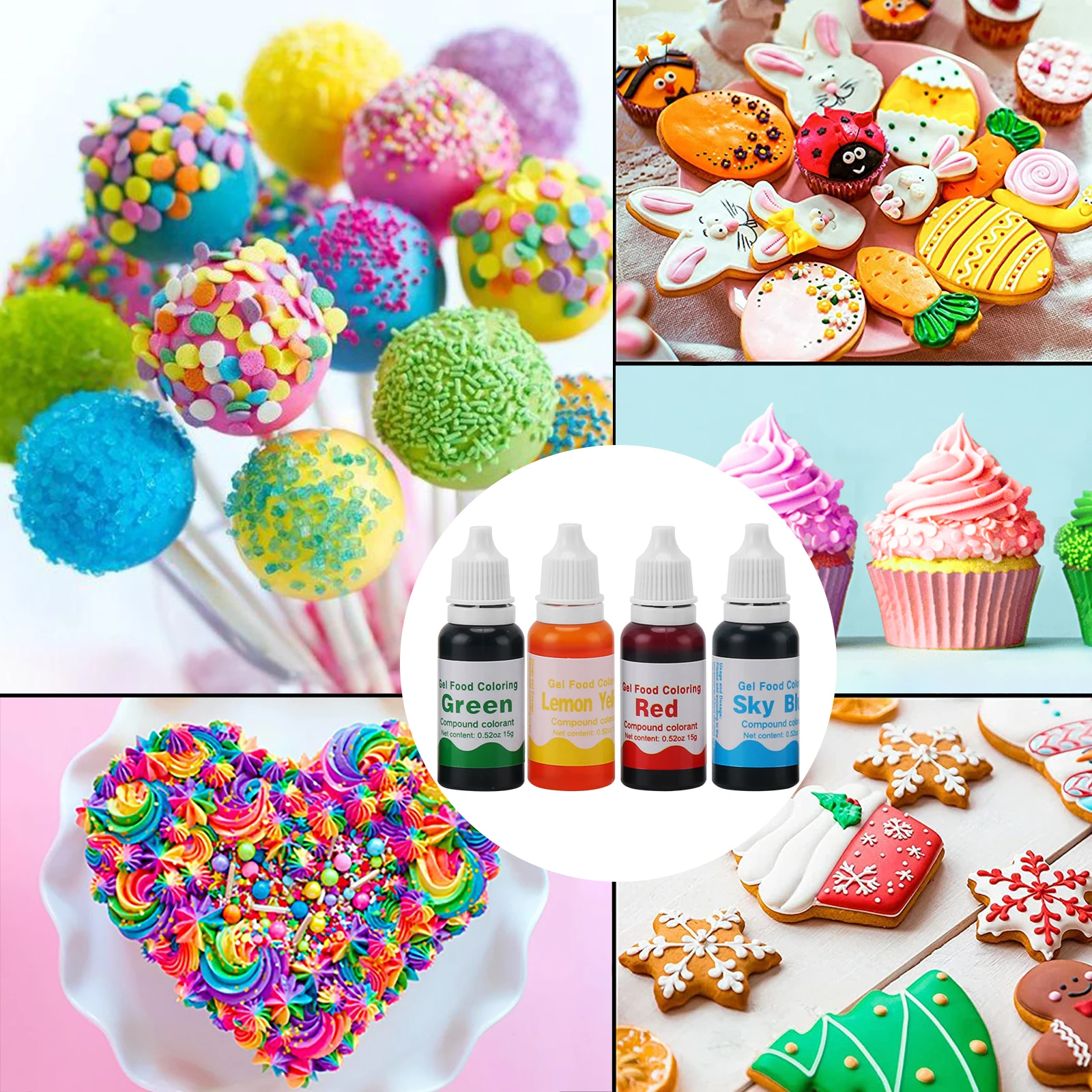 Factory sale 26 Colors Box 15g Food Coloring Gel for Baking Fondant Cooking  Food Color Cake Coloring Cake Decorating