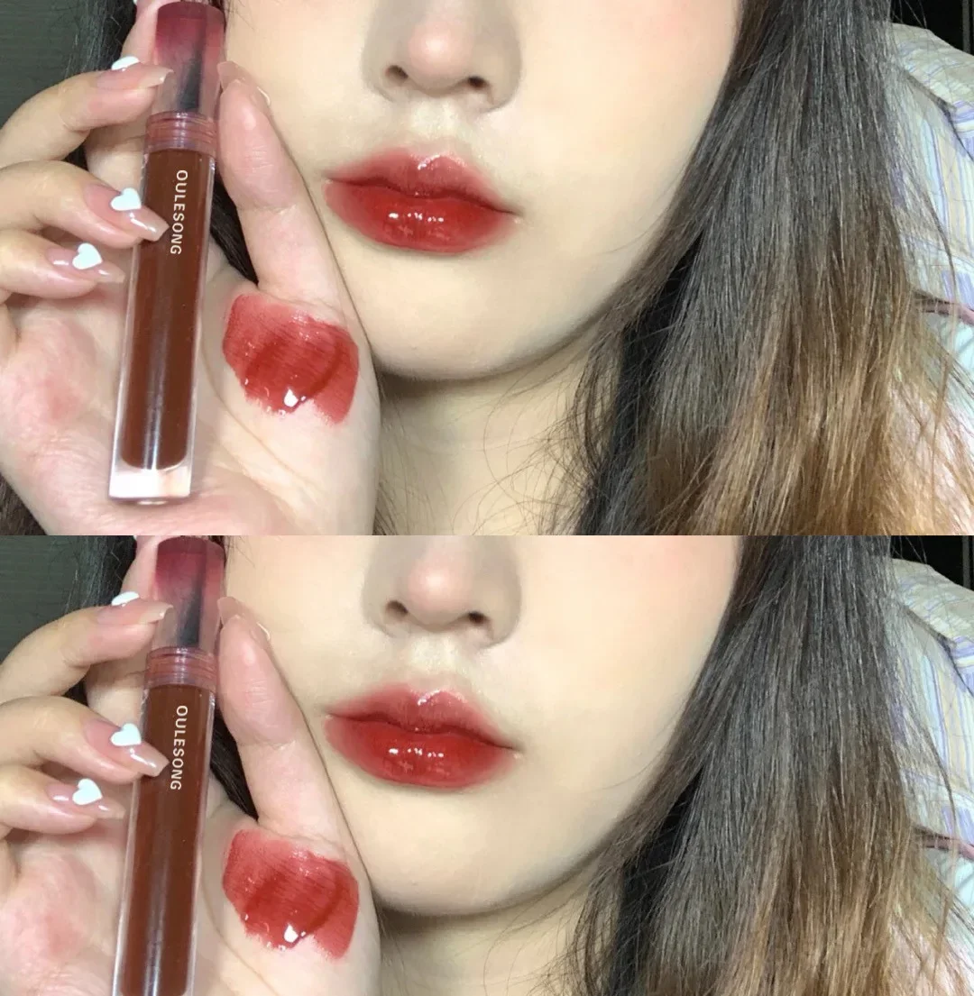 Oulesong Inner drama Lip Gloss Mirror Lip Glaze Water Light Lipgloss Nourishing Lips Makeup Brilho Tinta De Labios тинт для губ