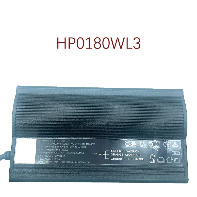 HP0180WL3 Input: 100-240 VAC-60/50Hz 2.5A Output: 36VDC/4A 3-pin Canon header