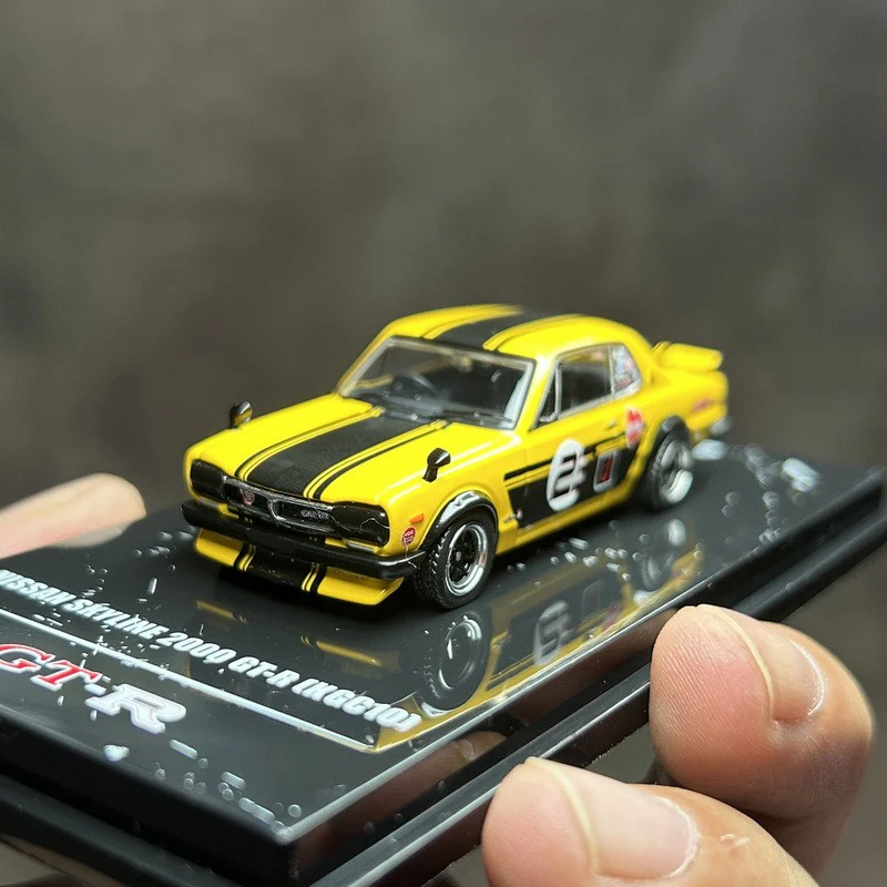 

Модель автомобиля под давлением 1/64 NISSAN SKYLINE 2000 GTR KPGC10, модель автомобиля из сплава, игрушки для мальчиков, коллекция, дисплей, хобби, оригинальная коробка