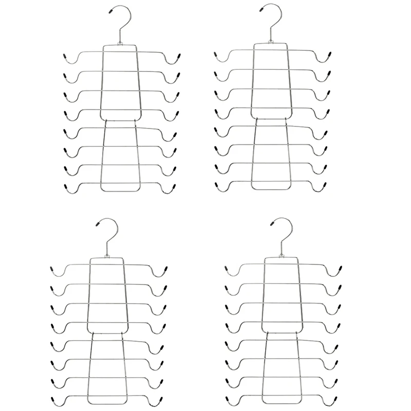 Tank Tops Hangers,Bra Hanger 4 Pack Metal Space Saving Hanger Bra Tank Top Holder Closet Organizer