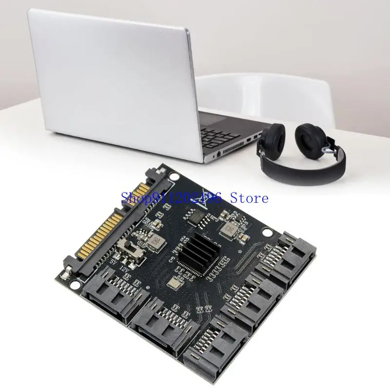 

P82A Plugs Play SATAs 1 to 5 Adapter Simultaneous Data Transmission Computer Hardware Component