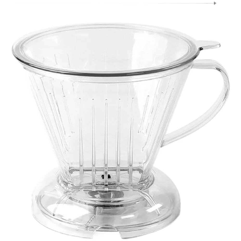 Coffee Dripper Designed for V60 Style Conical Filters With Lid That Functions as Cover While Brewing and Drip Tray After Brewing