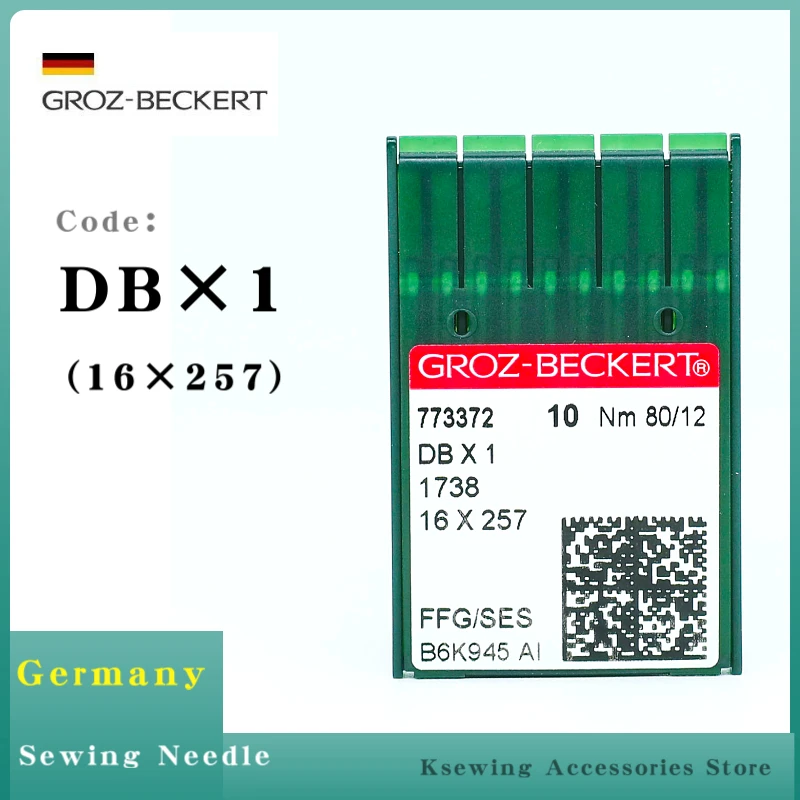 10 sztuk DBX1 groz-beckert igły do maszyn do szycia dla przemysłowych stebnówka akcesoria DB * 1 16x257 Knitting JUKI BROTHER SINGER