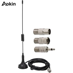 FM Stereo Antenna Ancable Magnetic Base 75 Ohm FM Antenna Kit for Stereo Receiver Indoor Table Top Radio Receiver Antenna