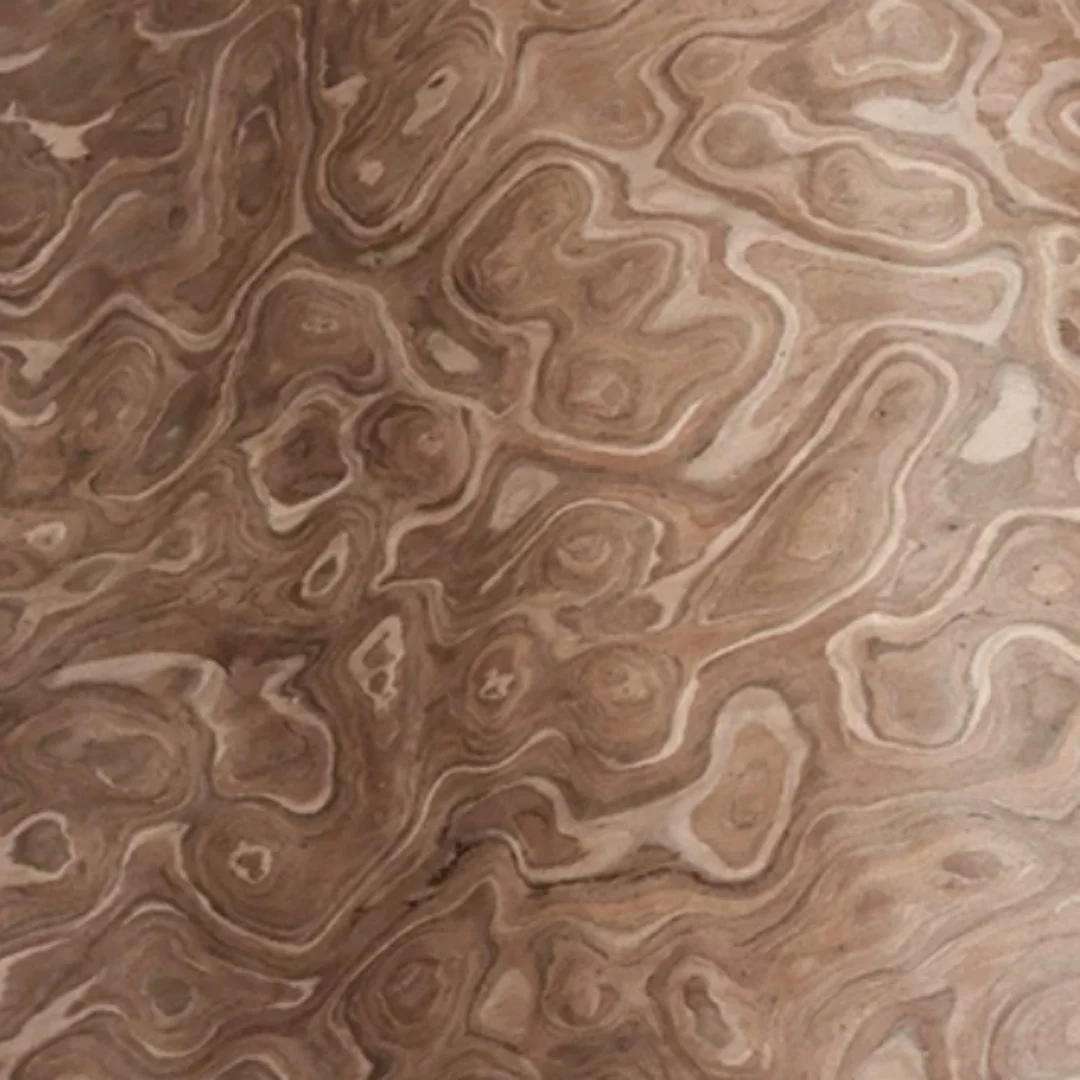 L:2.5meters W:580mm T:0.25mm Walnut Root Burl Tech Wood Veneer Sheet Furniture Refinishing Wall Decor Cabinet Doors Home Renovat