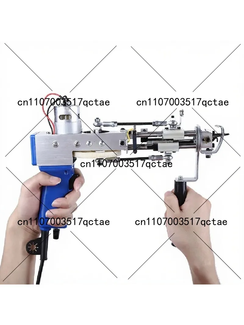 Professional Electric Tufting Gun for Carpet Making, Handheld Flocking Tool for Rug Weaving, Loop Pile Cutting Machine