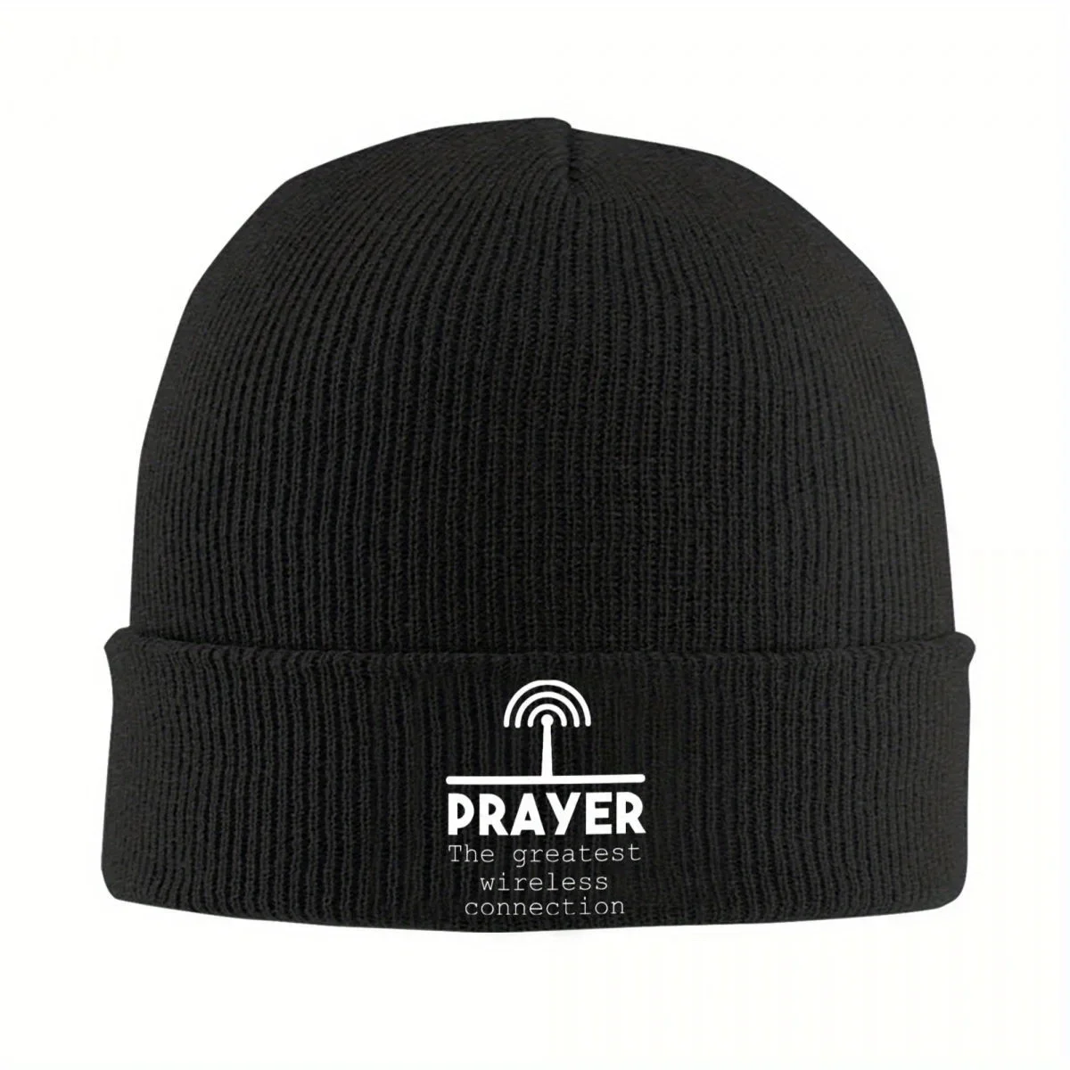 2026 Jesus Christian Faith Gift Knitted Caps for Women Men Beanie Hat Acrylic Prayers The Greatest Wireless Connection Crochet C