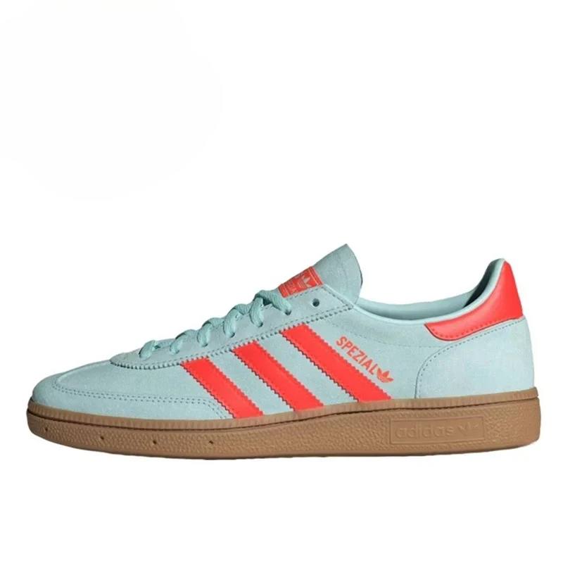 Adidas Originals HANDBALL SPEZIAL Men Women Board Shoes Are Soft, Comfortable, Non Slip, Wear-resistant, Low Cut, Blue Orange